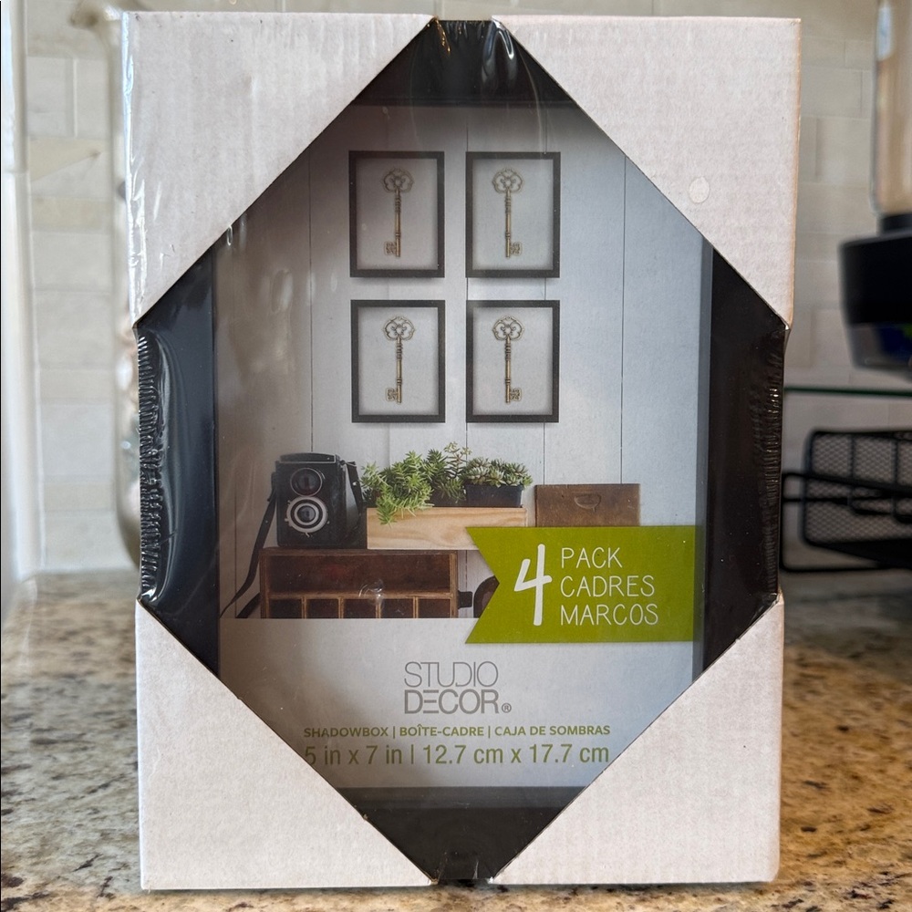 NWT.  Set of 4 Shadow Boxes  5x7